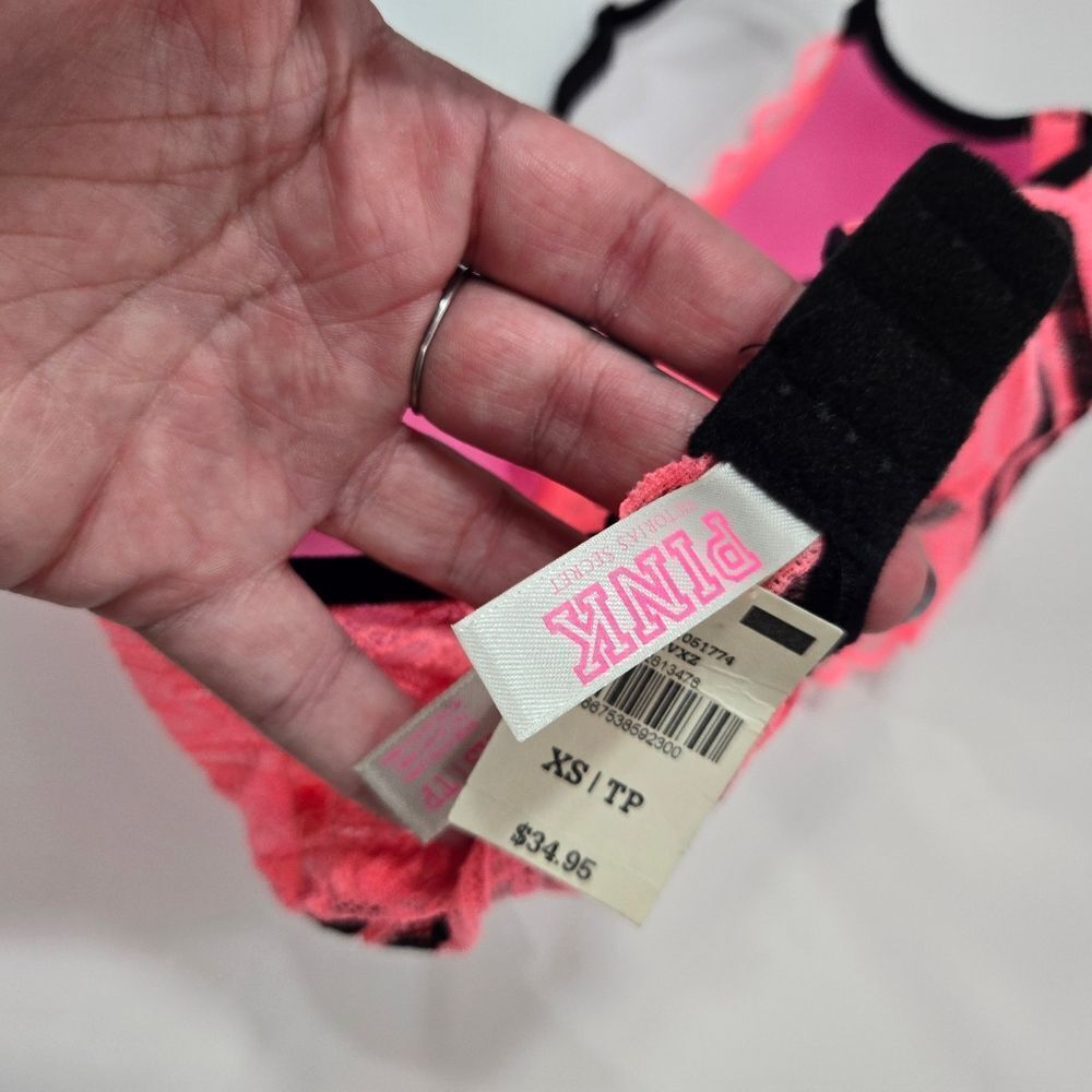NWT PINK V. Secret racerback bright pink bra - Picture 10 of 15